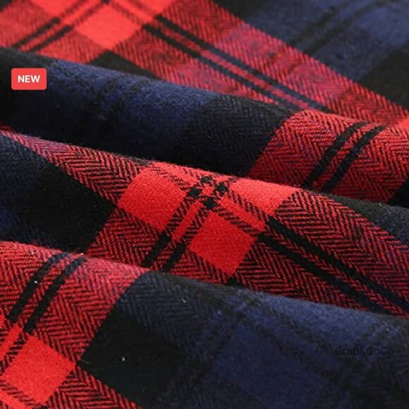 Plaid Pleated Midi Skirt High Waist A-Line Vintage Y2K Chic Casual - Picture 3 of 8